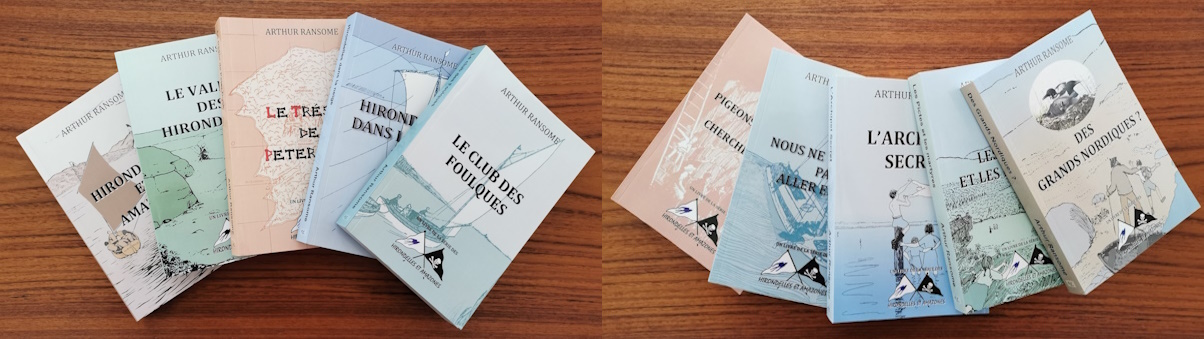 Dix livres brochés au format A5 – Arthur Ransome